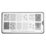 Stamping Plate Love Your Hands + Scraper