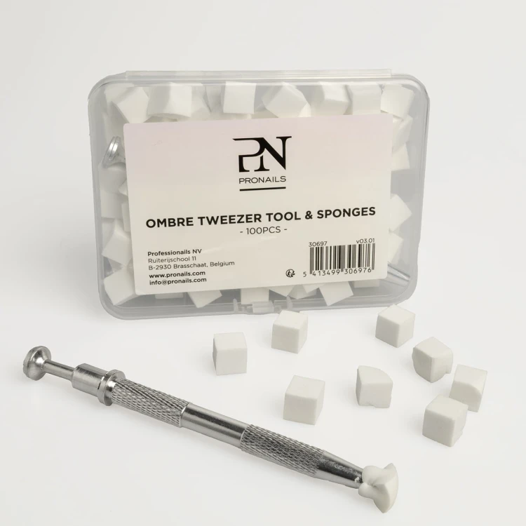 Ombre Tweezer Tool and Sponges 100 szt