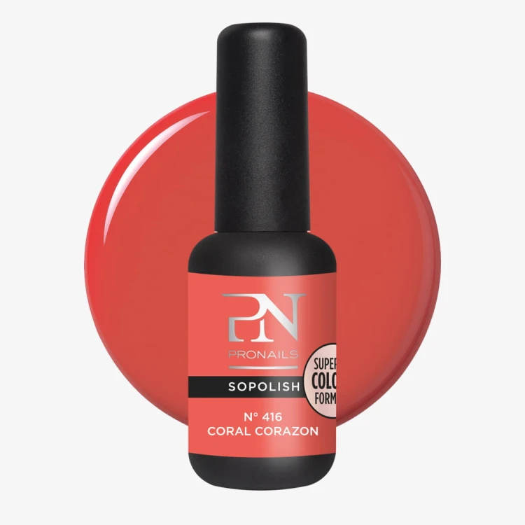 Sopolish 416 Coral Corazon 8 ml