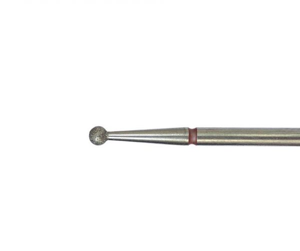 Frez diamentowy kulka Czerwona 2,5m ProNails