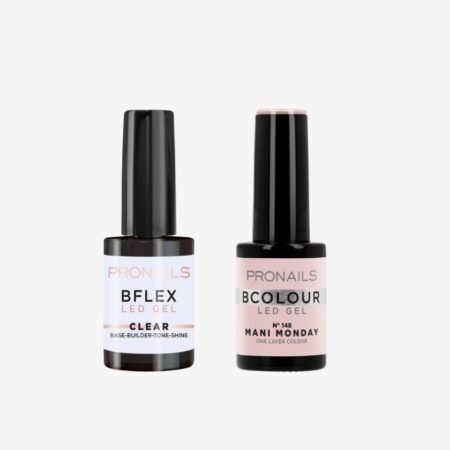 Zestaw BFLEX Clear 14 ml + BCOLOUR 148 Mani Monday 10 ml