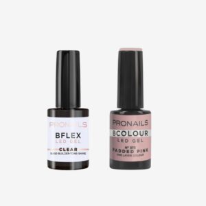 Zestaw BFLEX Clear 14 ml + BCOLOUR 373 Padded Pink 10 ml