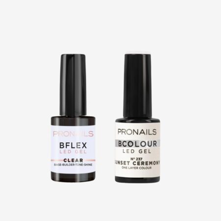 Zestaw BFLEX Clear 14 ml + BCOLOUR 237 Sunset Ceremony 10 ml