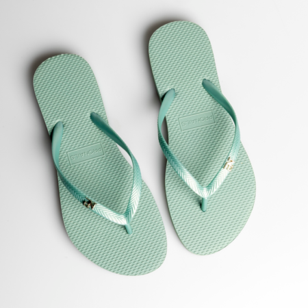 Green Slippers 1 pair